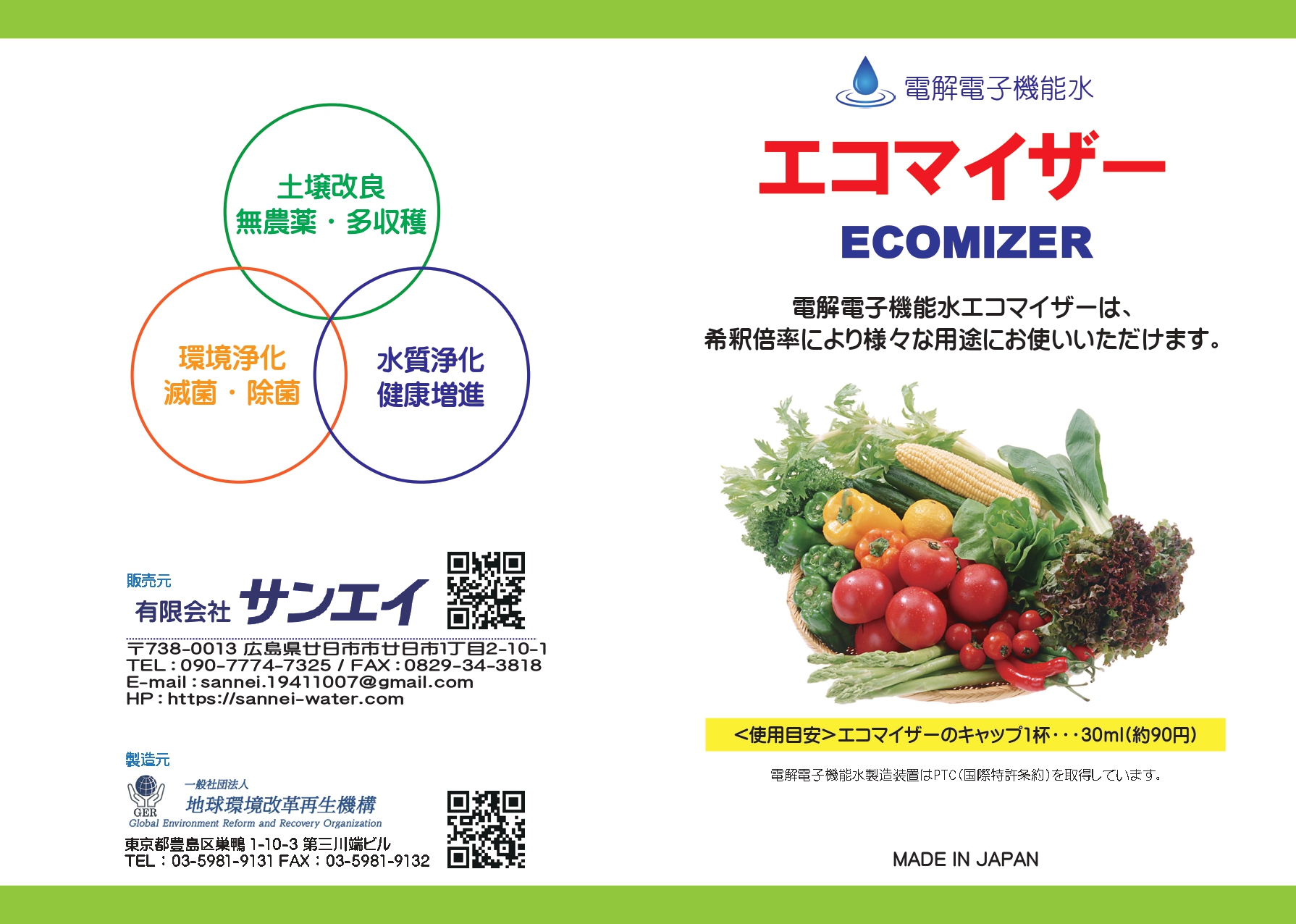 エコマイザー表・サンエイ